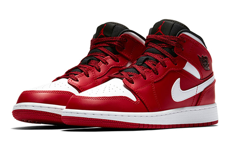 Air Jordan 1 Mid BG Gym Red 554725-605