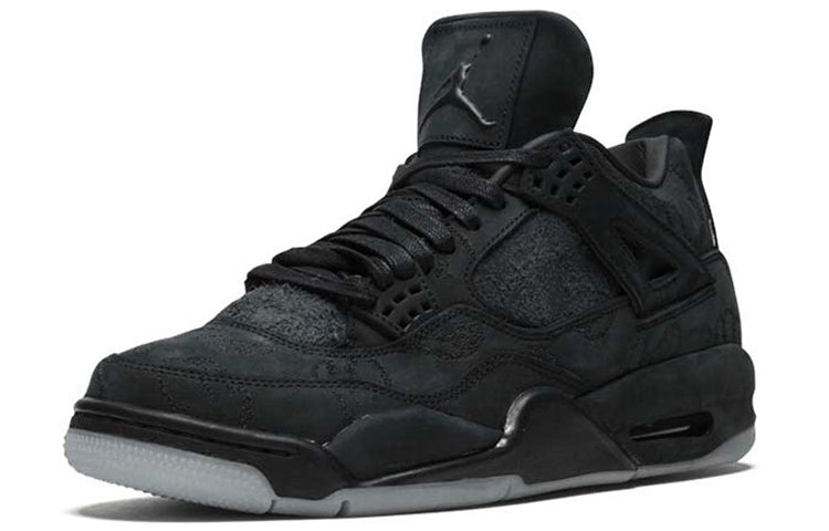 Nike KAWS x Air Jordan 4 Retro 'Black' Black/Black-Clear Glow 930155-001