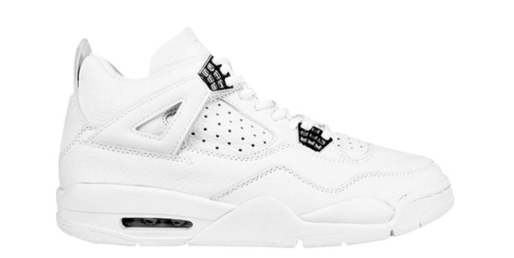 Air Jordan 4 Retro+ 'Bling' 2000 White/White-Chrome 136030-111