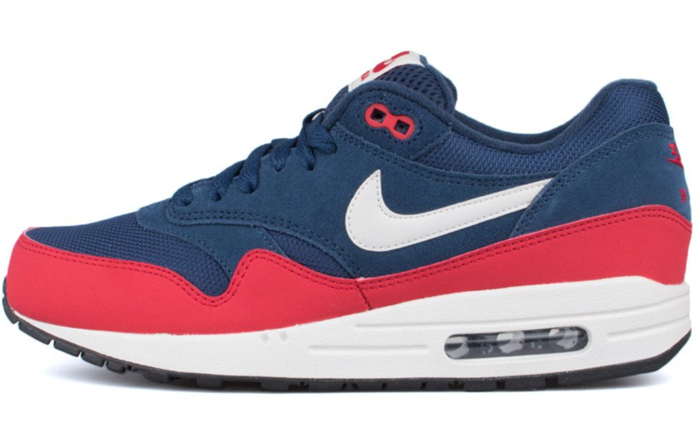 Nike Air Max 1 Essential 'Midnight Navy' Midnight Navy/University Red/Light Bone 537383-400 KICKSOVER