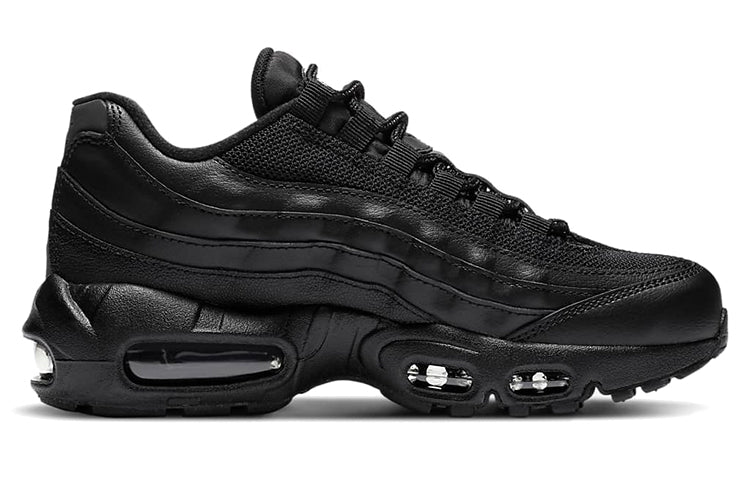 Nike Air Max 95 Recraft GS 'Triple Black' Black/Black/White/Black CJ3906-001 sneakmarks