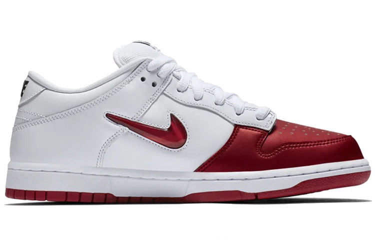 Nike SB Skateboard Dunk Low Supreme - White Red CK3480-600