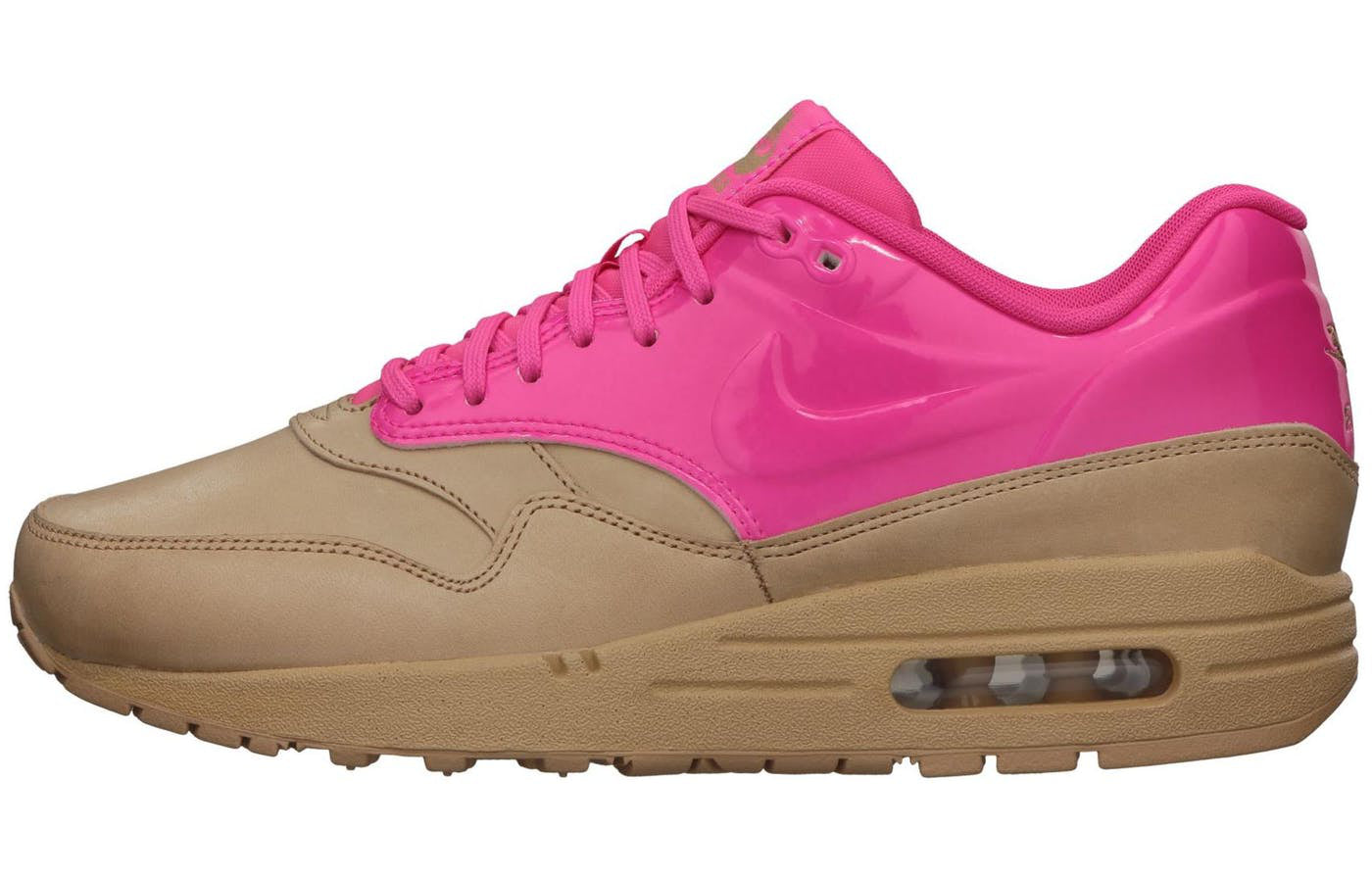 Nike Womens Air Max 1 VT Vachetta Tan Pink Flash 615868-202 KICKSOVER