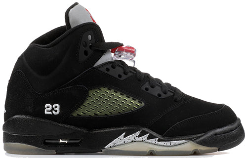 Air Jordan 5 Retro'Black Metallic Silver' 2011 GS Black/Metallic Silver-Vrsty Rd 440888-010