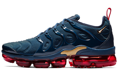 Nike Air VaporMax Plus 'Midnight Navy' Midnight Navy/Metallic Gold-Black-University Red 924453-405