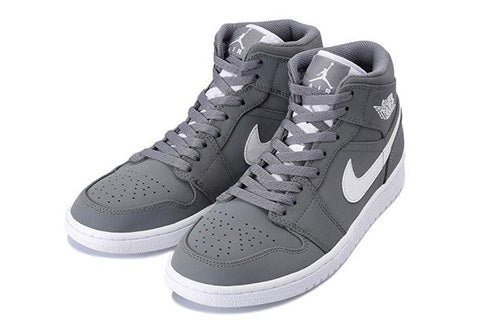 Air Jordan 1 Mid 'Cool Grey' Cool Grey/White-White 554724-036