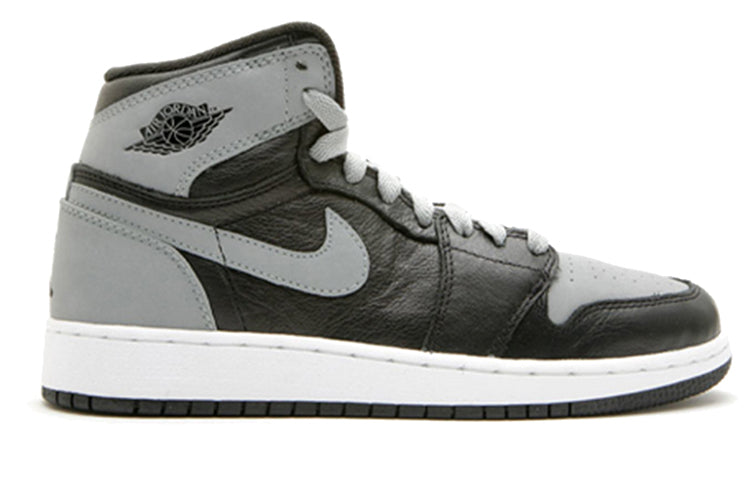 Air Jordan 1 Retro High GS 'Shadow' 2009 Black/Shadow Grey-White 332558-001