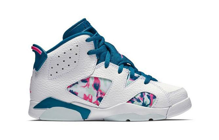 Air Jordan 6 Retro PS 'Green Abyss' White/Green Abyss-Laser Fuchsia 543389-153