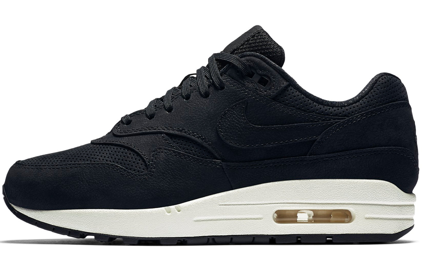 NikeLab Womens WMNS Air Max 1 Pinnacle 'Black' Black/Black/Sail 839608-005 KICKSOVER