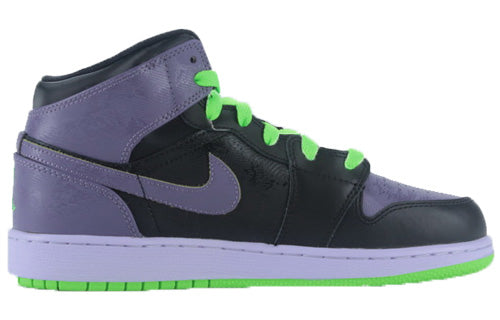 Air Jordan 1 Retro High GS Black Electric Green Purple 307383-021