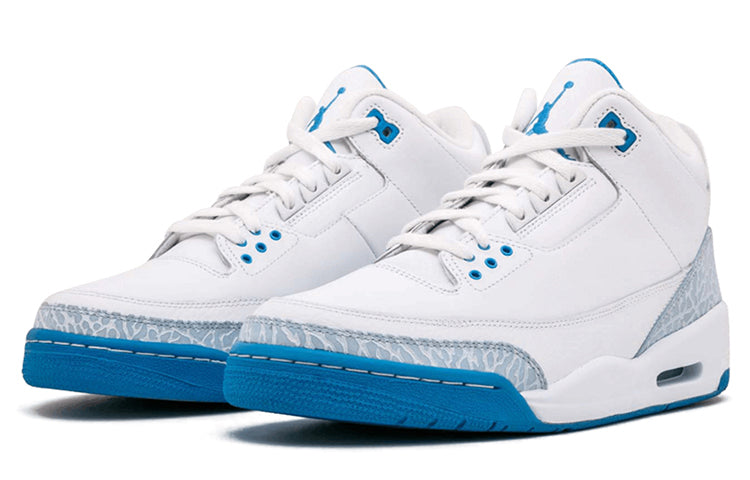 Womens WMNS Air Jordan 3 Retro 'Harbor Blue' White/Harbor Blue-Boarder Blue 315296-142