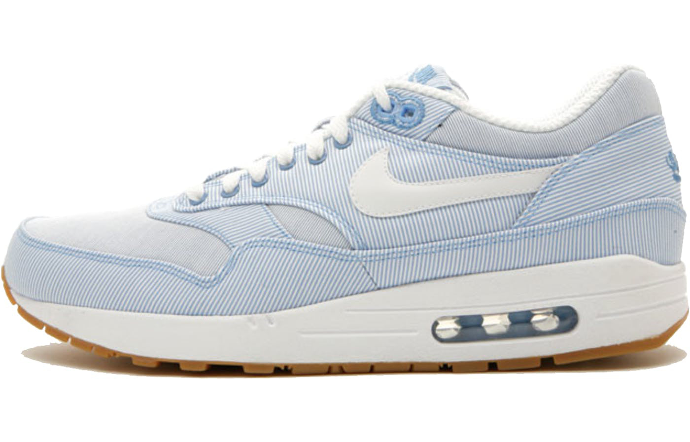 Nike Air Max 1 Premium QS 'Microstripe' University Blue/White/University Blue/Gum Light Brown 366379-441 KICKSOVER