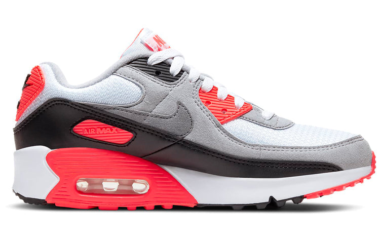 Nike Air Max 90 GS 'Infrared' 2020 White/Black/Cool Grey/Radiant Red DC8334-100 KICKSOVER