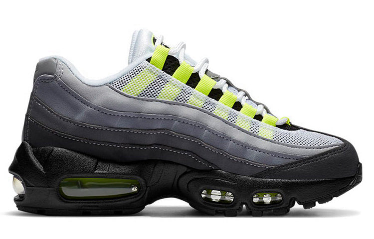 Nike Air Max 95 OG GS 'Neon' 2020 Black/Neon Yellow/Light Graphite CZ0910-001 sneakmarks