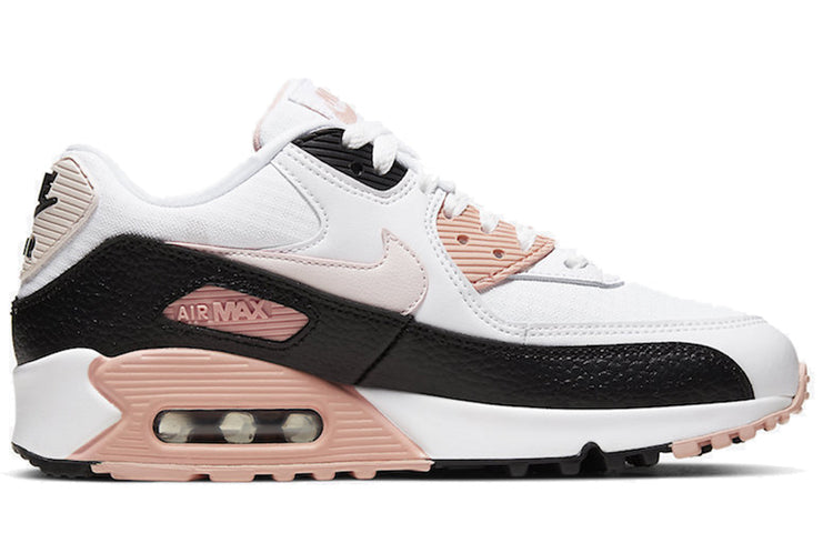 Womens Air Max 90 'Soft Pink' White/Soft Pink/Black 325213-143 KICKSOVER