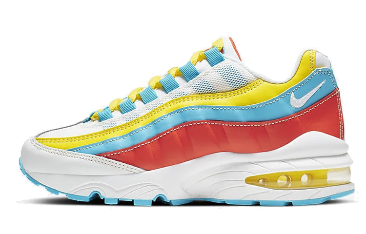 Nike Air Max 95 GS White Blue Fury Opti Yellow CK0055-400 sneakmarks