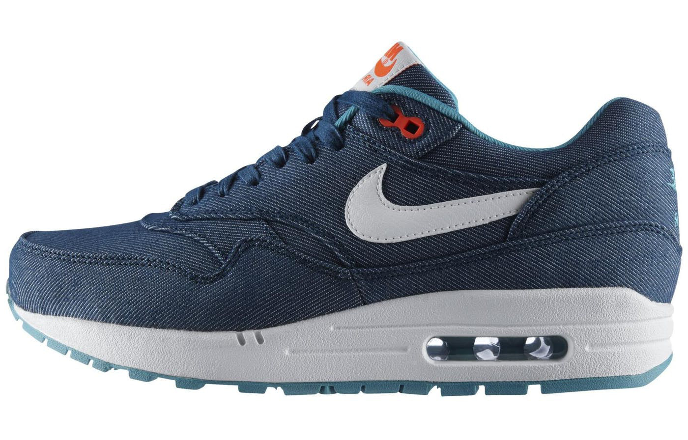 Nike Air Max 1 Prm 'Turquoise Denim' Midnight Turquoise/White/Sport Turquoise/Total Crimson 512033-313 KICKSOVER