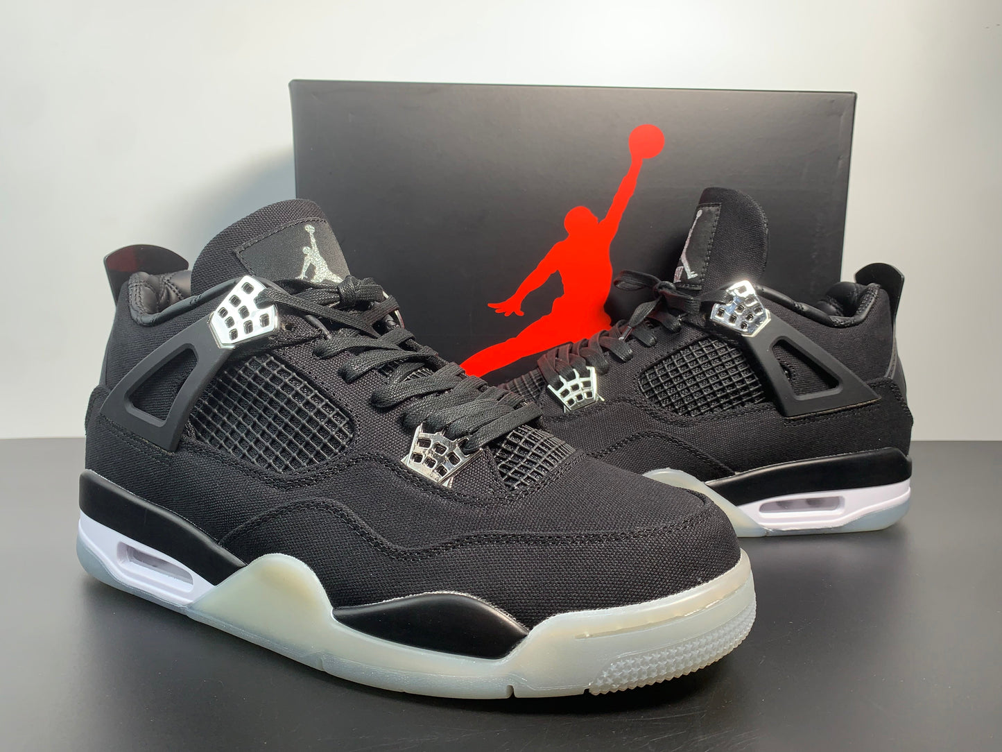 Air Jordan 4 Black White Eminem Carhartt