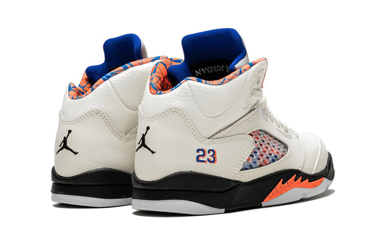 Air Jordan 5 Retro PS 'International Flight' Sail/Orange Peel-Black-Hyper Royal 440889-148