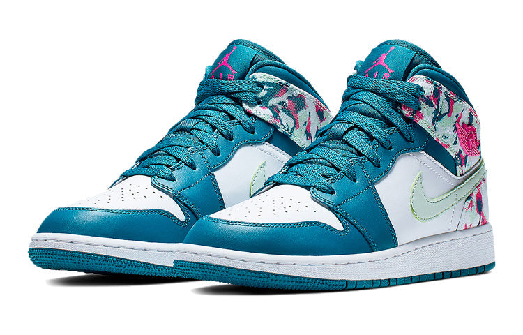 Air Jordan 1 Mid GS Green Abyss 555112-300