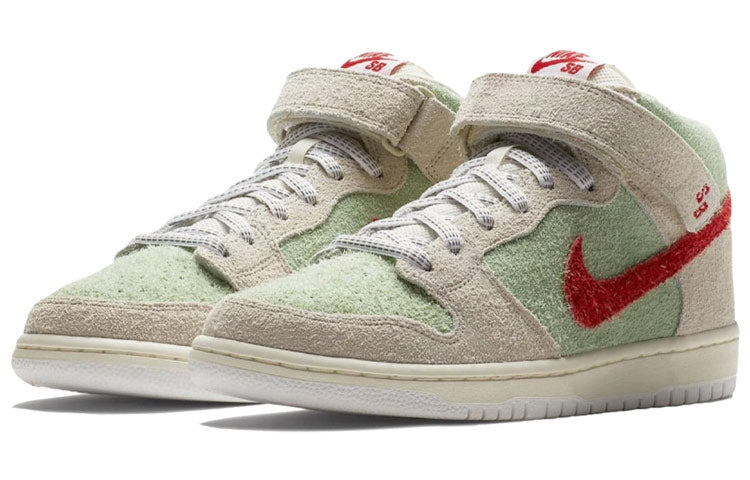 Nike SB Skateboard Dunk Mid Pro QS White Window AQ2207-163 sneakmarks