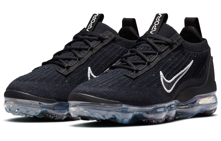 Nike Womens Air Vapormax Flyknit 2021 Black Metallic Silver DC4112-002