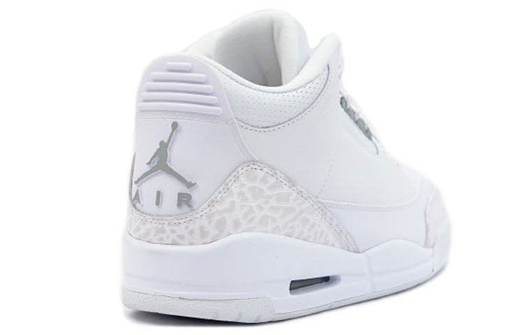 Air Jordan 3 Retro 'Pure Money' White/Metallic Silver 136064-103