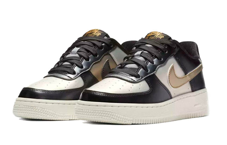 Nike Air Force 1 Low LV8'Metallic Cool Grey' GS Metallic Cool Grey/Metallic Gold 849345-003 KICKSOVER