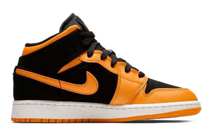 Air Jordan 1 Mid GS Black Orange Peel 554725-081