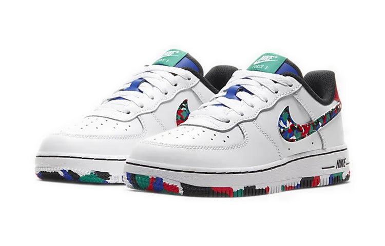 Nike Air Force 1 Low PS 'Melted Crayon' White/Hyper Blue/Neptune Green/Multi-Color CU4634-100 KICKSOVER