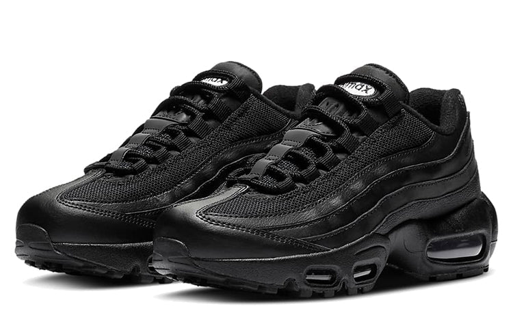 Nike Air Max 95 Recraft GS 'Triple Black' Black/Black/White/Black CJ3906-001 sneakmarks