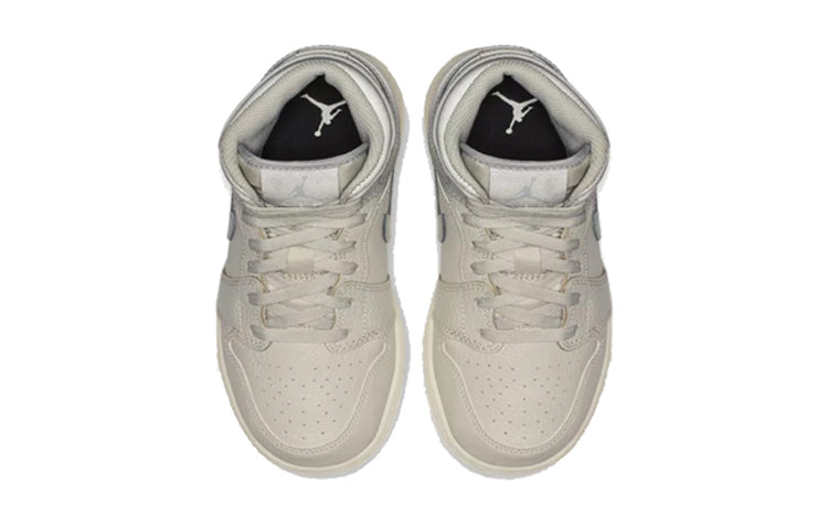 Air Jordan 1 Mid GS Light Bone 554725-053