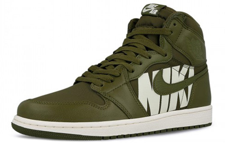 Air Jordan 1 Retro High OG Swoosh - Olive 555088-300