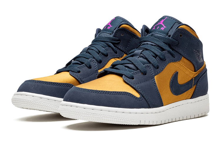 Air Jordan 1 Mid SE GS Obsidian Desert Ochre BQ6931-401