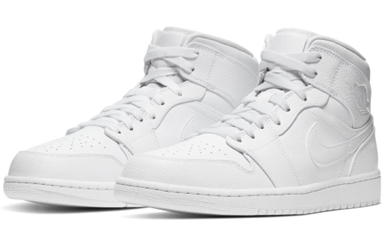 Air Jordan 1 Mid Triple White 554724-126