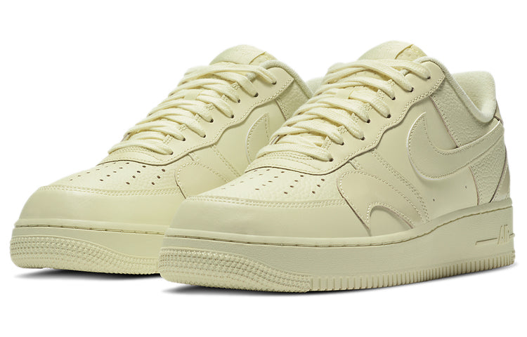 Nike Air Force 1 Low 'Misplaced Swoosh - Pale Yellow' Pale Yellow/Pale Yellow/Pale Yellow CK7214-700 KICKSOVER