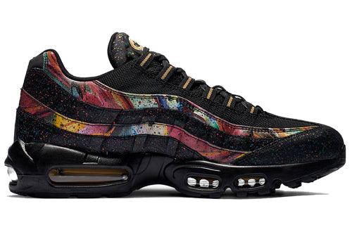 Nike Air Max 95 'Caribana' Black/Metallic Gold-Cobalt Blaze AT6142-001 sneakmarks