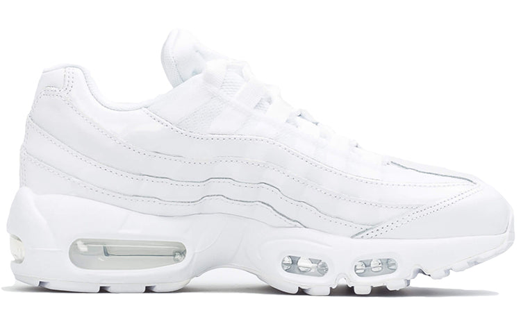 Nike Womens Air Max 95 'Triple White' White/White-White 307960-108 sneakmarks