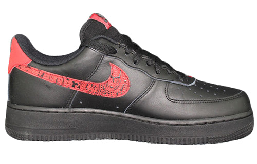 Nike Air Force 1 Low 'Red Paisley Black/University Red-University Red AO3154-001 KICKSOVER