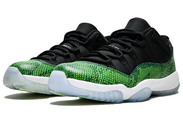 Air Jordan 11 Retro Low Green Snakeskin 528895-033