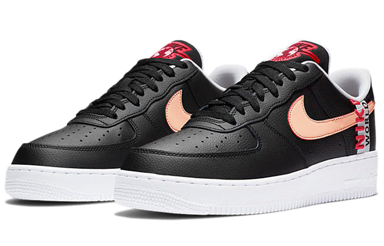 Nike Air Force 1 Low 'Worldwide Pack - Black Crimson' Black/Flash Crimson/White CK6924-001 KICKSOVER