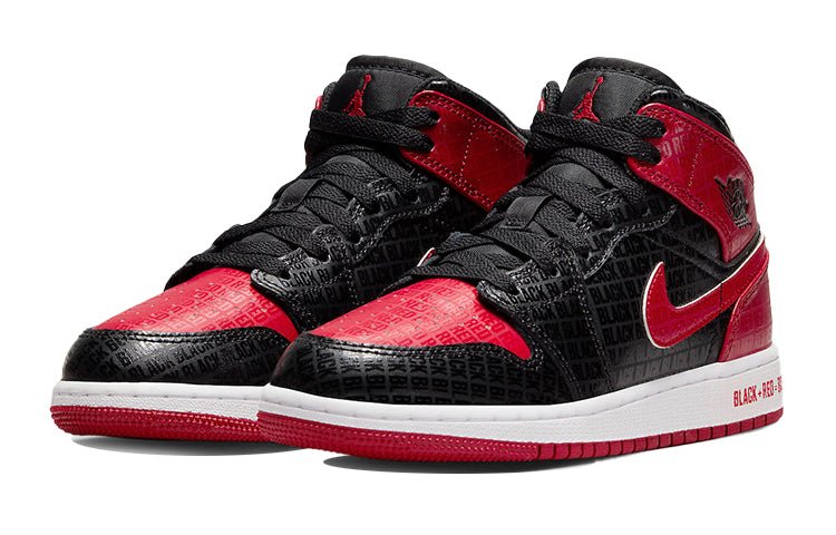 Air Jordan 1 Mid (GS) \Black + Red = Bred\ DM9650-001