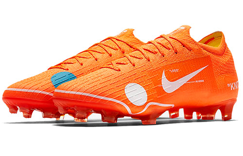 Nike OFF-WHITE x Mercurial Vapor 360 'Orange' Orange/White-Blue-Yellow AO1256-810 sneakmarks