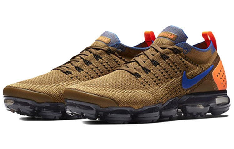 Nike Air VaporMax Flyknit 2 Golden Beige Racer Blue 942842-203