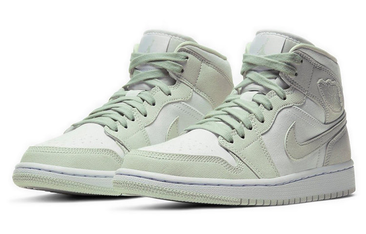 Womens WMNS Air Jordan 1 Mid 'Spruce Aura' White/Spruce Aura CV5280-103