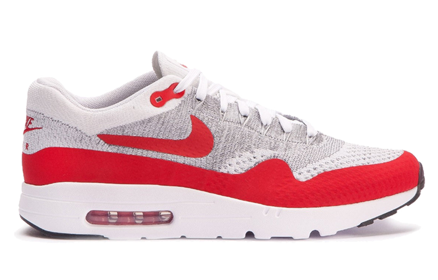 Nike Air Max 1 Ultra Flyknit White University Red 843384-101 KICKSOVER