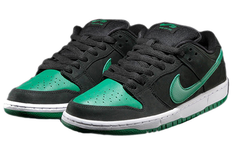 Nike Dunk Low Pro SB Skateboard 'Black Pine' Black/Pine Green-White BQ6817-005 sneakmarks