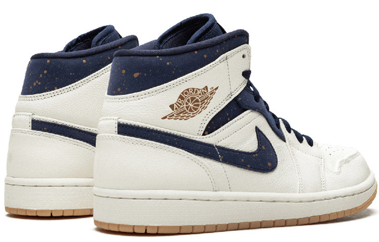 Air Jordan 1 Mid 'Jeter' Sail/Bronze-College Navy AH6342-104