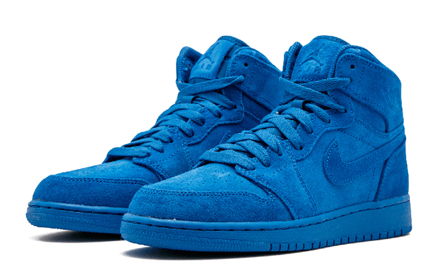 Air Jordan 1 Retro High GS 'Blue Suede' Team Royal/Team Royal 705300-404