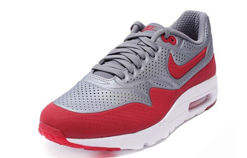 Nike Air Max 1 Ultra Moire Metallic Cool Grey Gym Red 705297-006 KICKSOVER